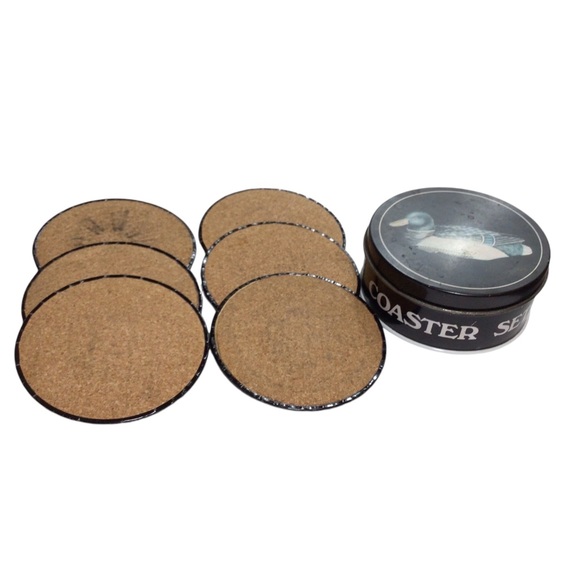 Vintage Mallard Duck 6 Piece Coaster Set in Tin Albert E Price 1983 - Picture 4 of 4